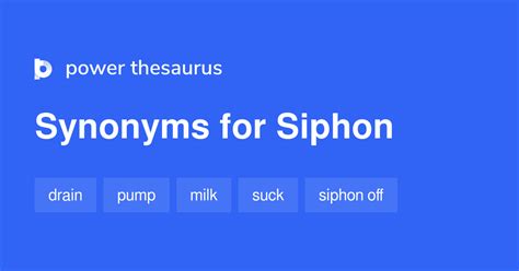 siphon synonym